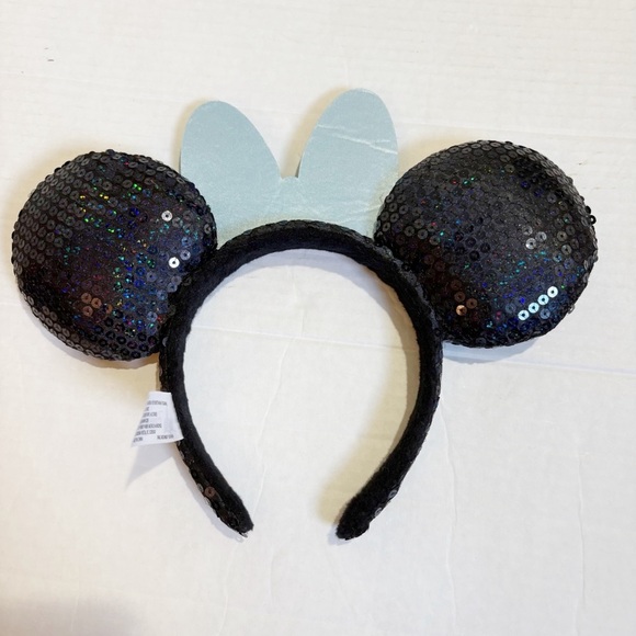 Disneyland 60th Anniversary Diamond Celebration Minnie Mouse Ears Headband Bow - Picture 2 of 13